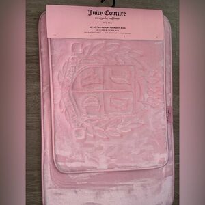 Juicy Couture Pink Embossed bathroom rug